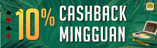 Bonus Cashback Mingguan 10% - TROPICANA77